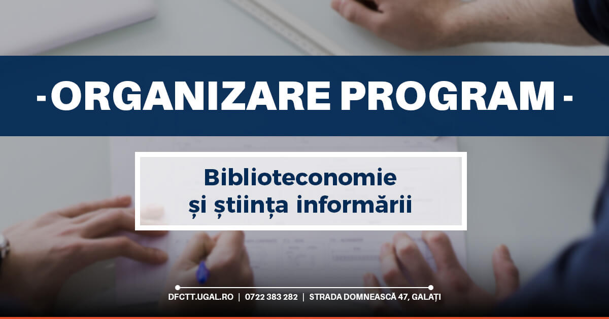 Organizare program postuniversitar de formare și dezvoltare profesională continuă